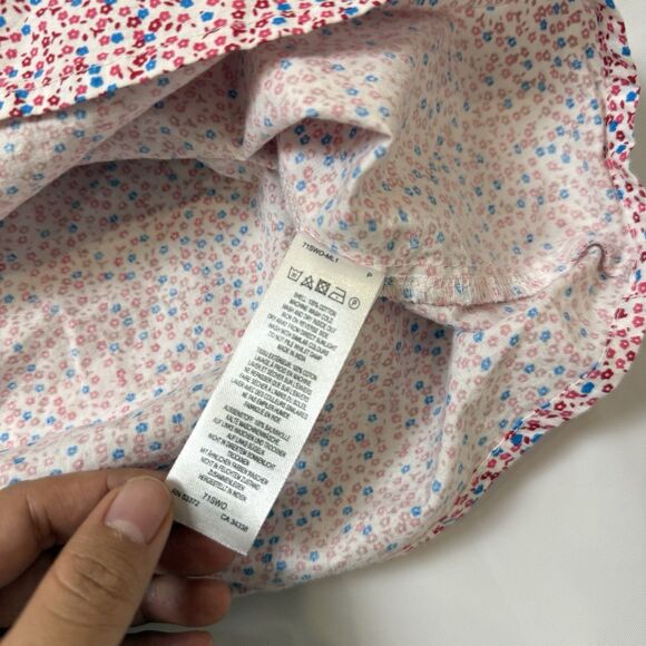 FRENCH CONNECTION Whisper SUMMER Pink Floral PUFF SLEEVE MINI DRESS - Picture 4 of 7